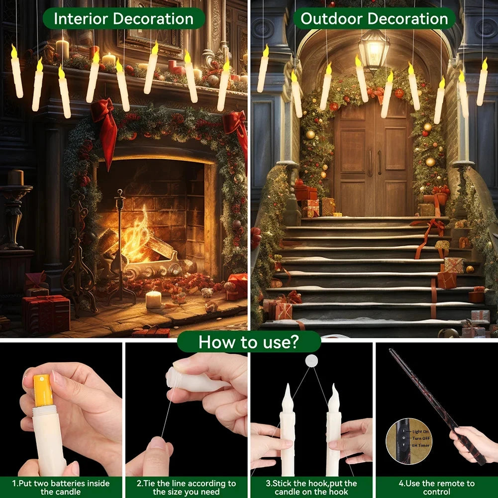 Hanging candle installation steps and display ideas