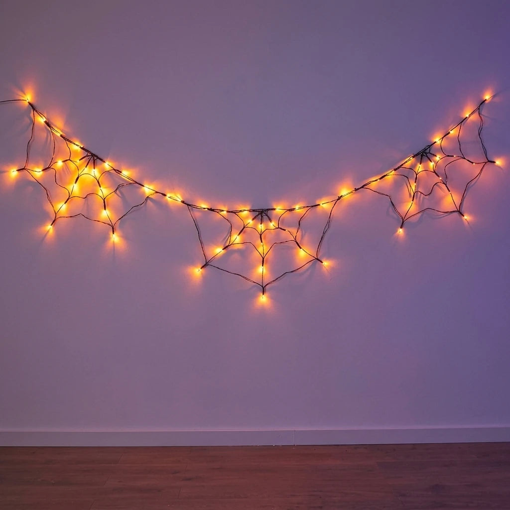 Orange 1.8-meter web garland option