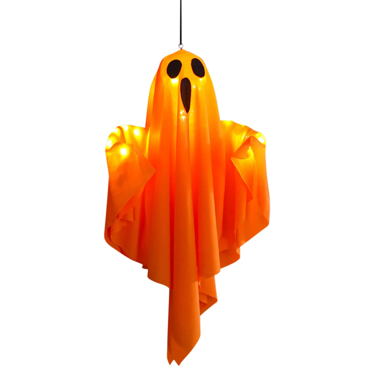 Selected orange hanging ghost shown illuminated