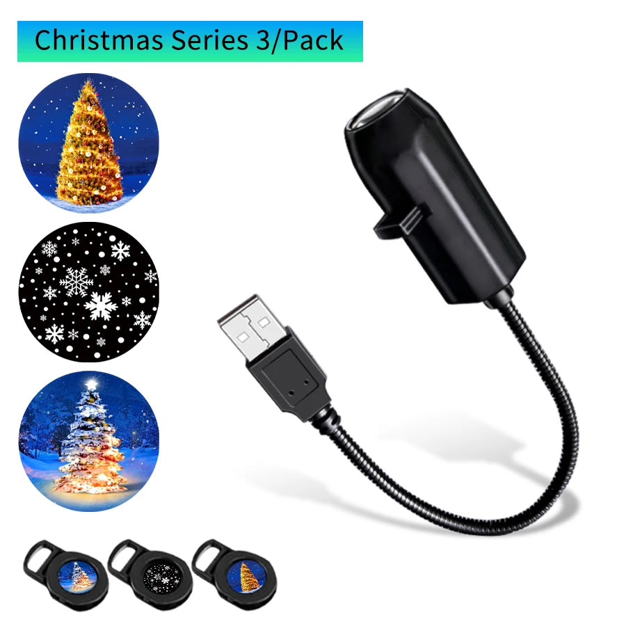 Christmas projector option with three films