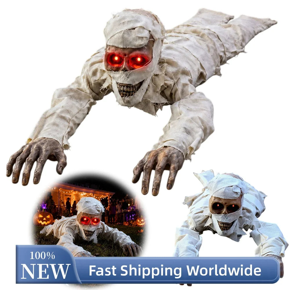 Crawling mummy shown with alternate display views