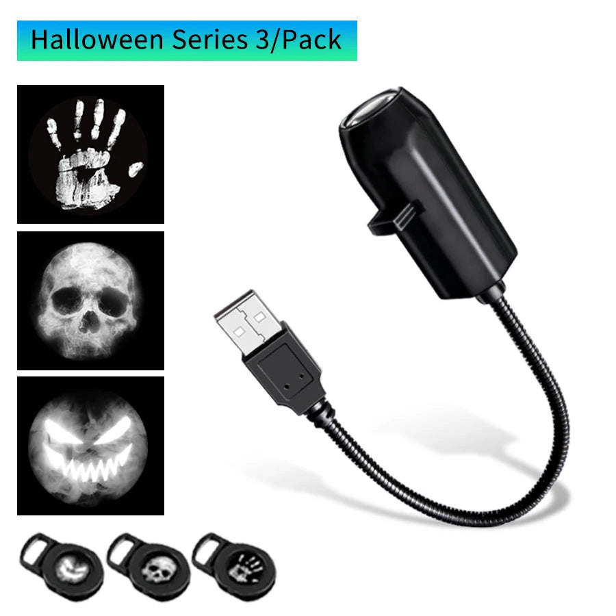Halloween projector option with three films